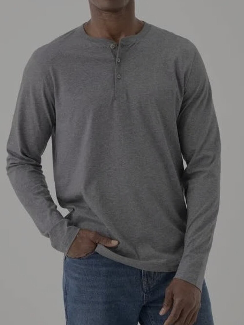NWT- Pact Organic- Men's Gray Long-Sleeve